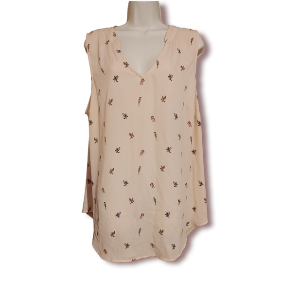 Torrid tank top with birds - Picture 2 of 6